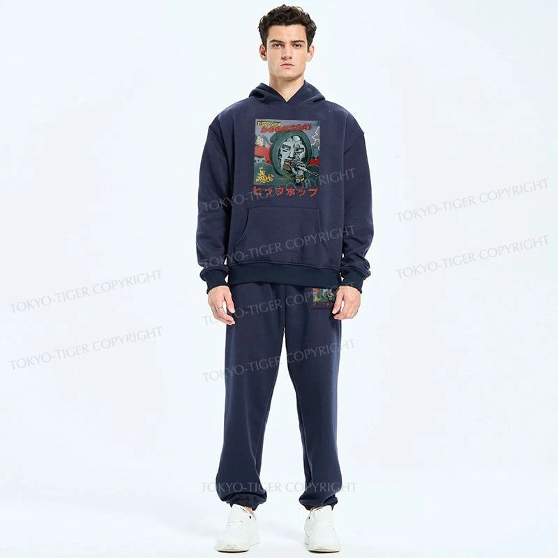 Tokyo-Tiger Mf Doom Japan Fleece Lined Hoodie Set