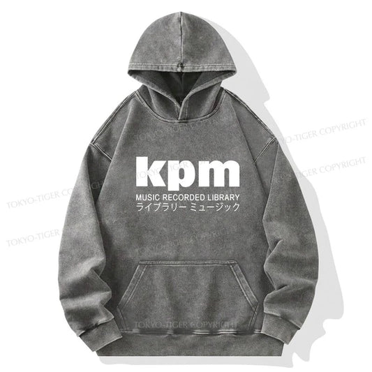 Tokyo-Tiger KPM Music Washed Hoodie