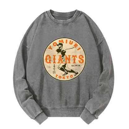 Tokyo-Tiger Yomiuri Giants Shigeru Nagashima Washed Sweatshirt