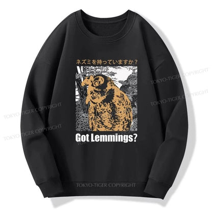 Tokyo-Tiger Do You Have Lemmings Japanese Sweatshirt