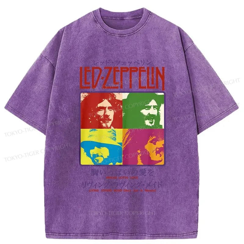 Tokyo-Tiger Led Zeppelin Japanese Washed T-Shirt