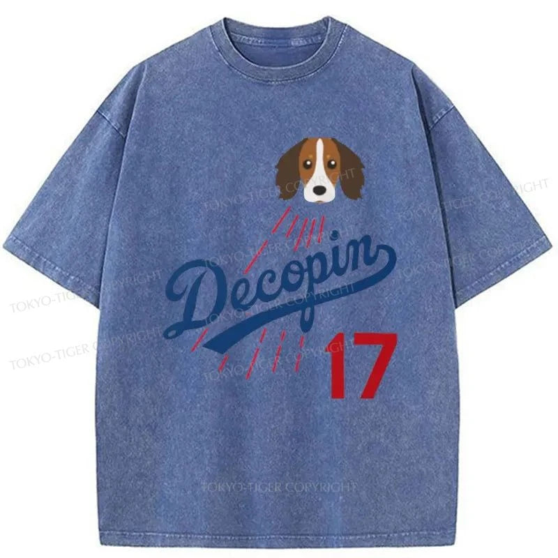 Tokyo-Tiger Shohei Ohtani's Dog "Decopin (Decoy)" Washed T-Shirt