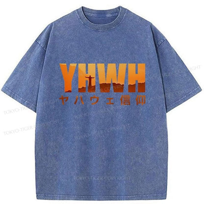 Tokyo-Tiger YHWH With Faith Washed T-Shirt