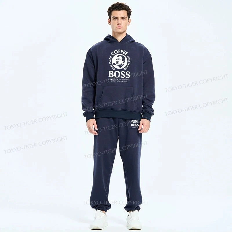 Tokyo-Tiger Boss Is The Boss Of Them All Fleece Lined Hoodie Set