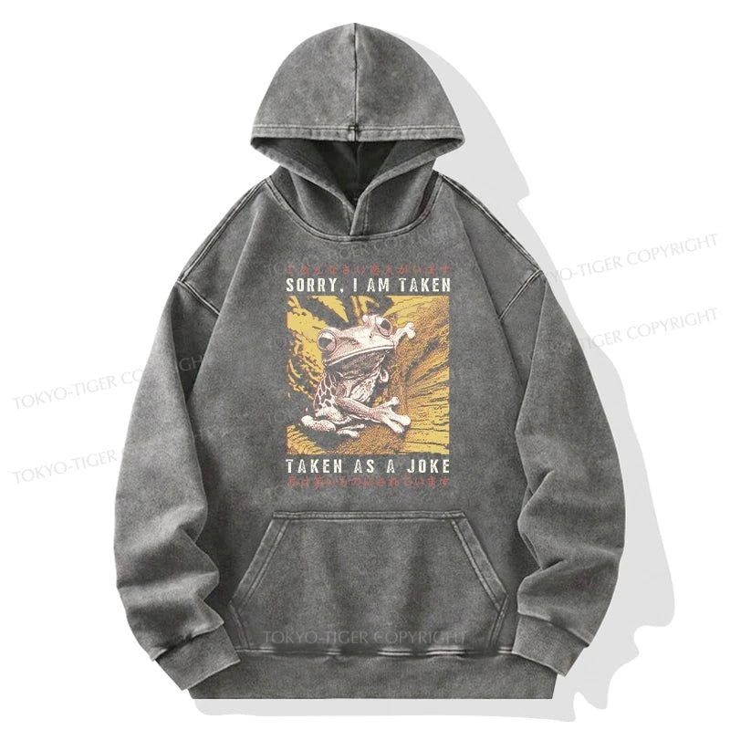 Tokyo-Tiger The Tragic Frog Japanese Washed Hoodie