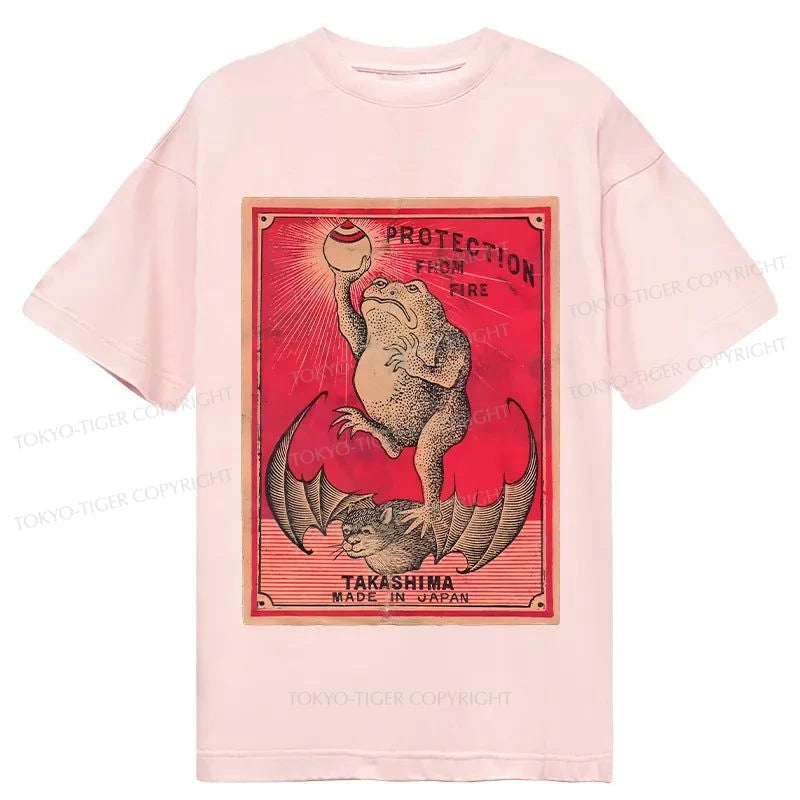 Tokyo-Tiger Japanese Matches Frog & Bat Classic T-Shirt