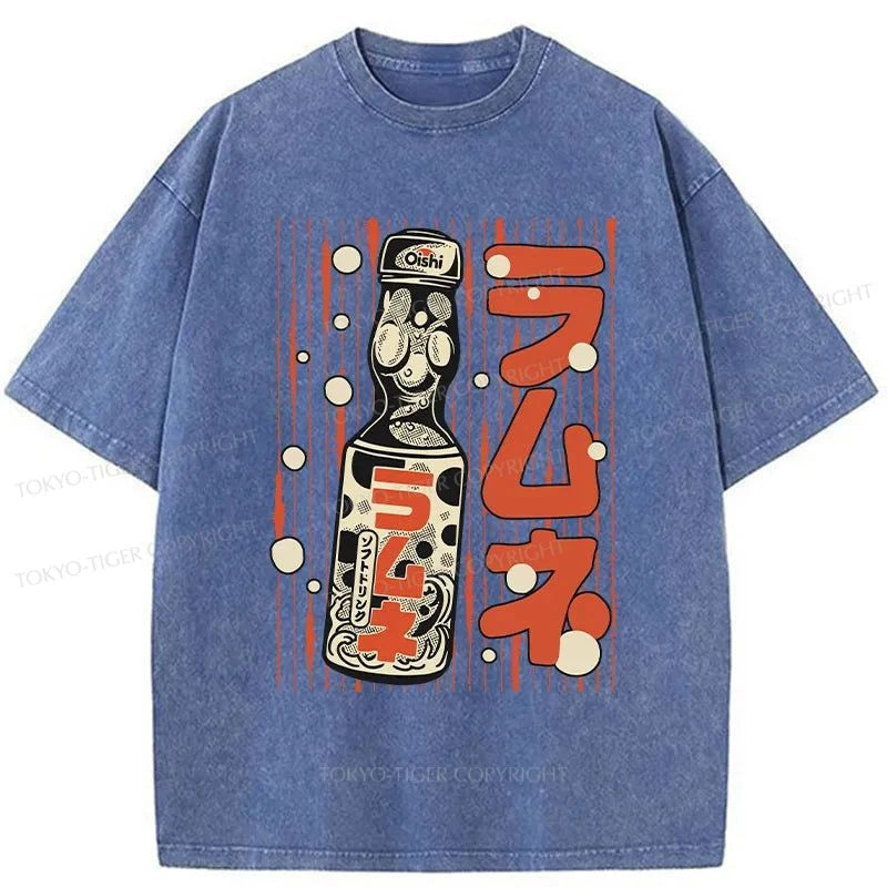 Tokyo-Tiger Lemon Squash Japanese Washed T-Shirt