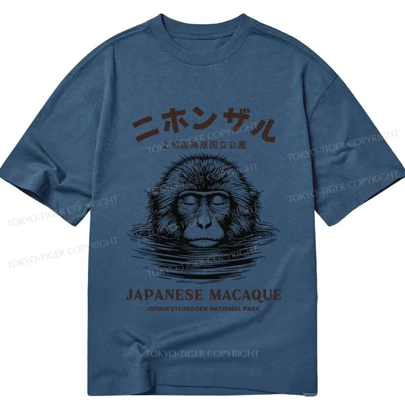 Tokyo-Tiger The Macaque Monkey In The Bath Japanese Classic T-Shirt