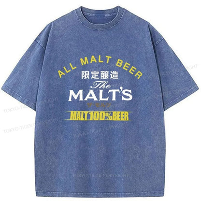 Tokyo-Tiger Malt Beer Japan Washed T-Shirt