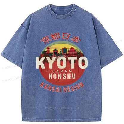 Tokyo-Tiger Travel Tokyo Japan Washed T-Shirt