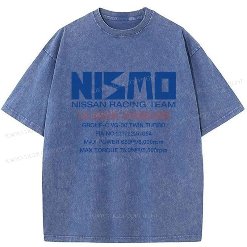 Tokyo-Tiger Nismo Logo Japanese Washed T-Shirt