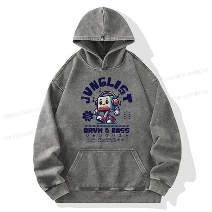 Tokyo-Tiger Junglist DNB Japan Washed Hoodie