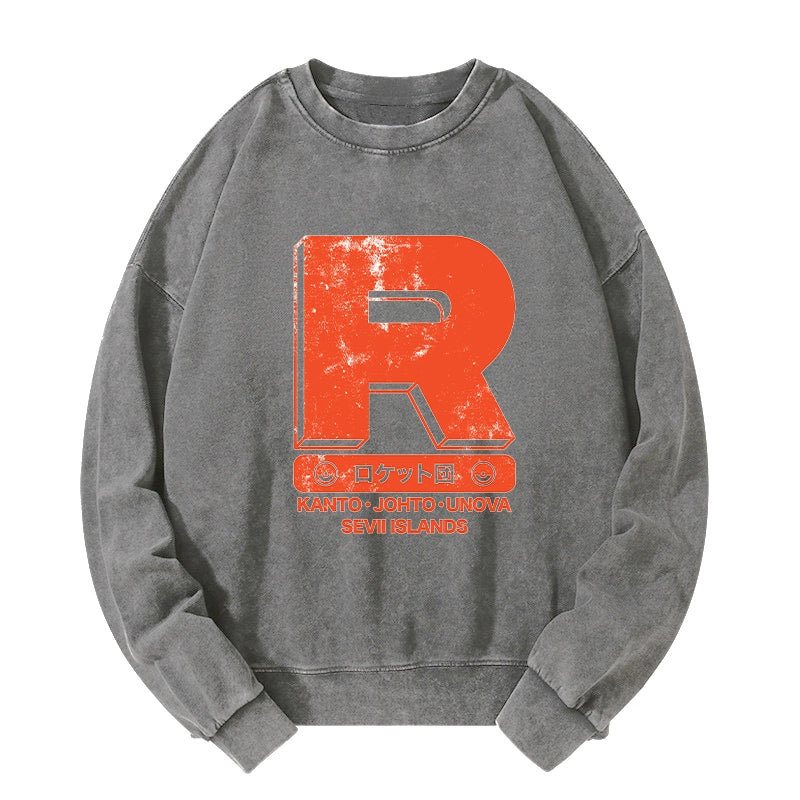 Tokyo-Tiger Team Rocket Japanese Washed Sweatshirt