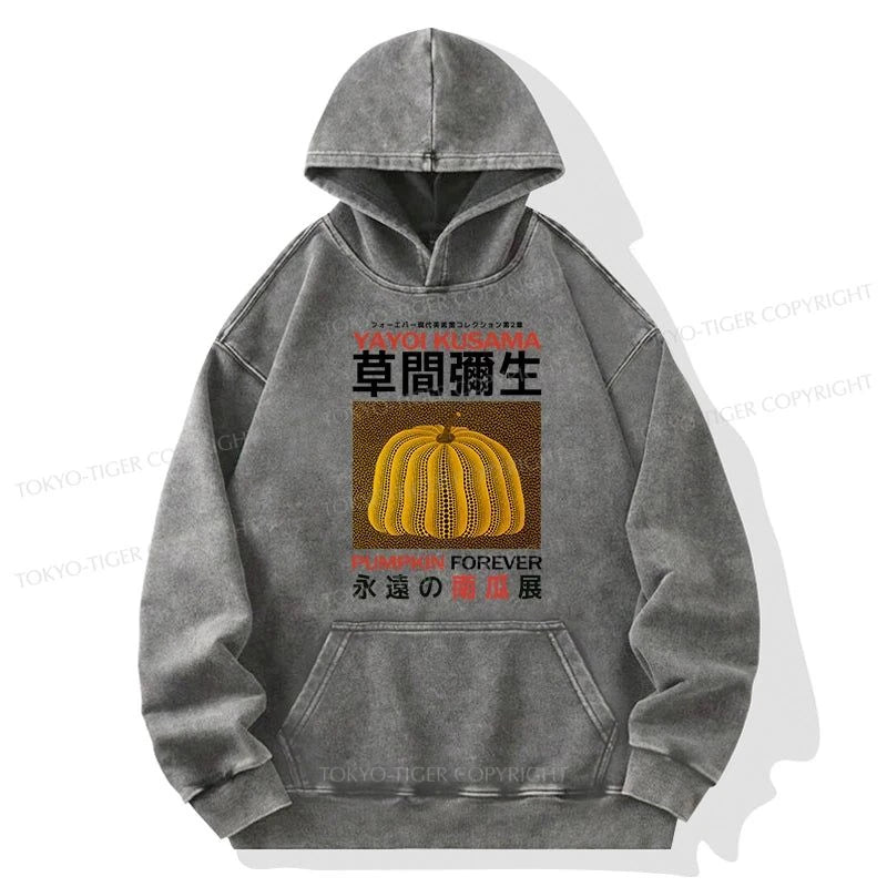 Tokyo-Tiger Forever Pumpkin Exhibition Japanese Washed Hoodie