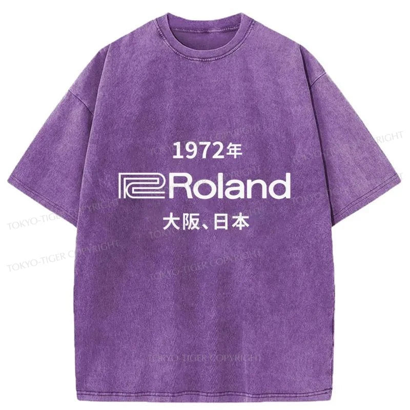 Tokyo-Tiger 1972 Roland Osaka Japan Washed T-Shirt