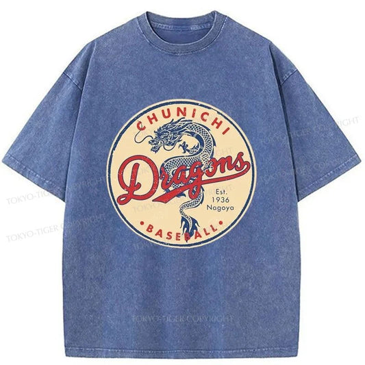 Tokyo-Tiger Chunichi Dragons Washed T-Shirt