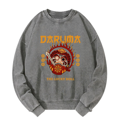 Tokyo-Tiger The Lucky Doll Washed Sweatshirt