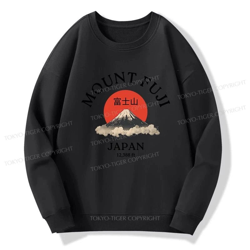 Tokyo-Tiger Japan Mount Fuji Sun Unisex Sweatshirt