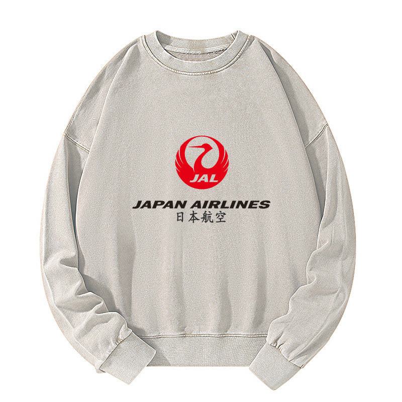 Tokyo-Tiger Japan Airlines Washed Sweatshirt