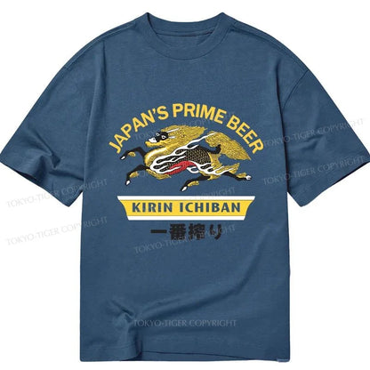 Tokyo-Tiger Kirin Ichiban Beer Logo Japanese Classic T-Shirt