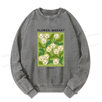 Tokyo-Tiger Flower Market Washed Sweatshirt