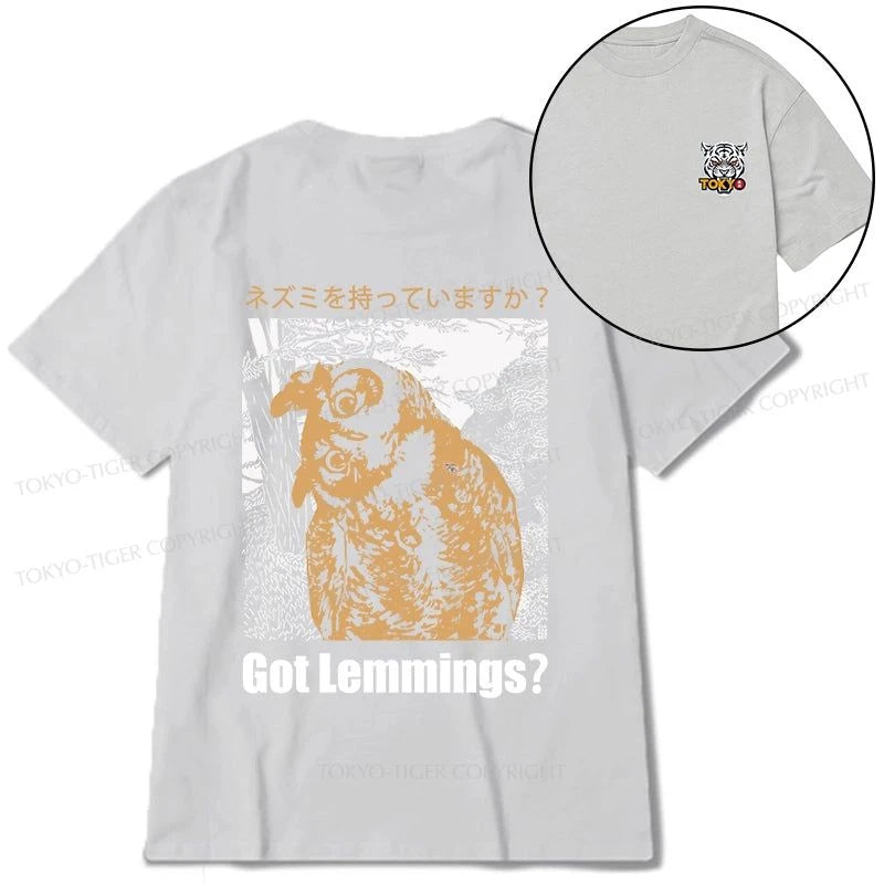 Tokyo-Tiger Do You Have Lemmings Japanese Front Back Classic T-Shirt