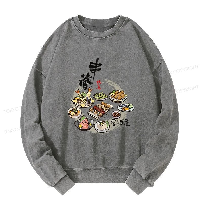 Tokyo-Tiger Lzakaya Japan Washed Sweatshirt