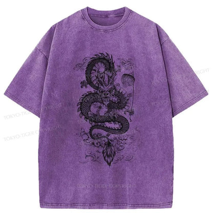 Tokyo-Tiger Terrible Dragon Japan Washed T-Shirt