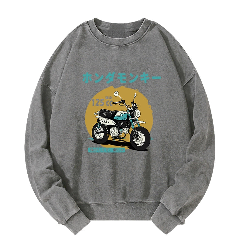 Tokyo-Tiger Honda Motorcycle Japanese Washed Sweatshirt