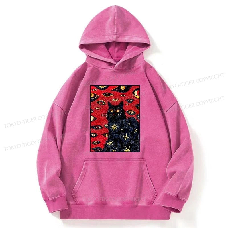 Tokyo-Tiger Mysterious Cat Washed Hoodie