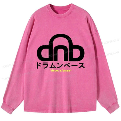 Tokyo-Tiger DNB Japan Washed Long Sleeve T-Shirt