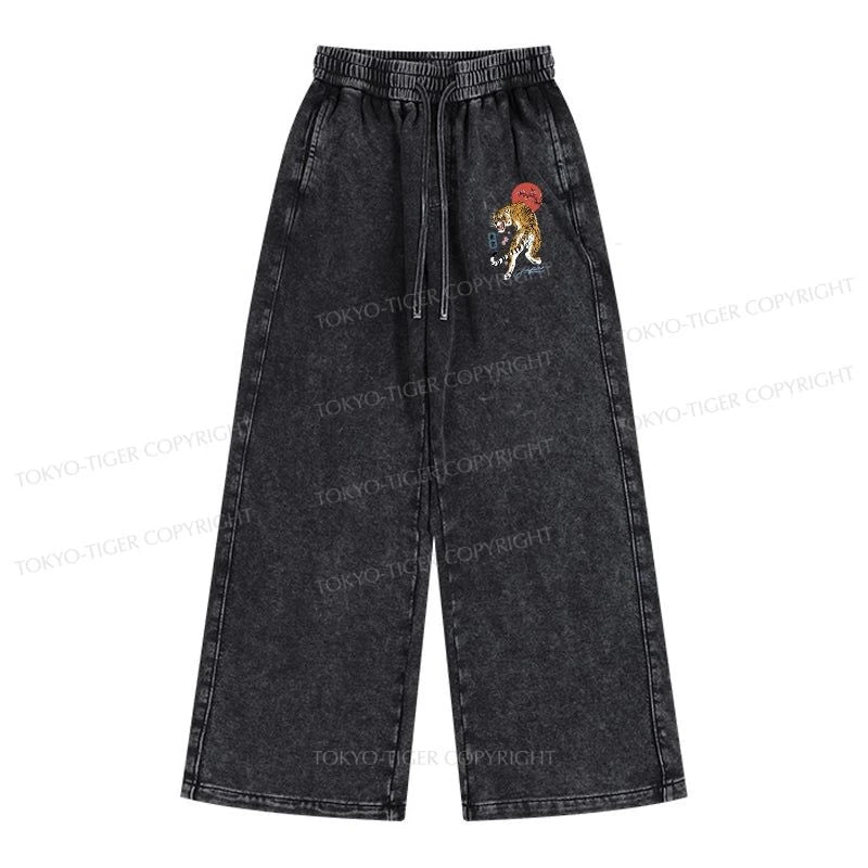 Tokyo-Tiger Tiger Blossom Japanese Sakura Washed Sweatpants