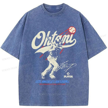 Tokyo-Tiger Shohei Ohtani Retro Japanese Washed T-Shirt