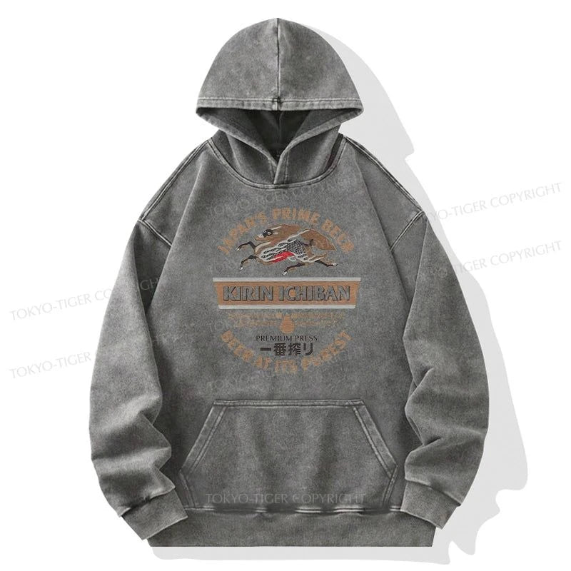 Tokyo-Tiger Kirin Ichiban Beer Japan Washed Hoodie