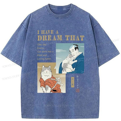 Tokyo-Tiger I Have A Dream Japanese Washed T-Shirt