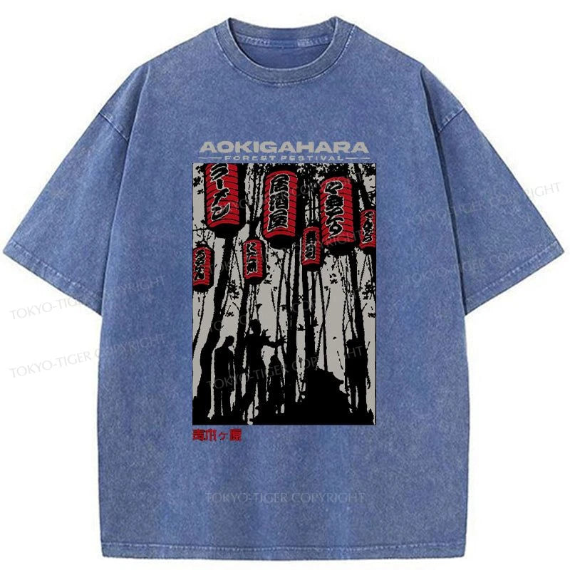 Tokyo-Tiger Aokigahara Japanese Washed T-Shirt