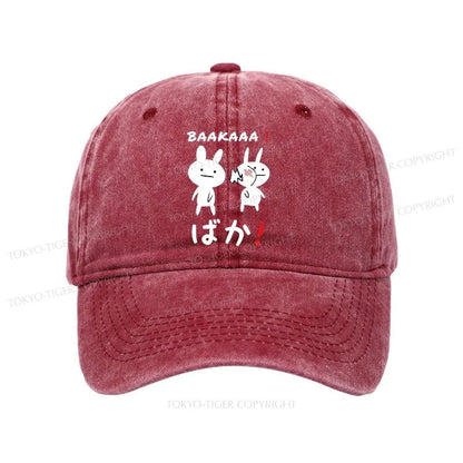 Tokyo-Tiger Anime Baka Manga Slap Washed Cap