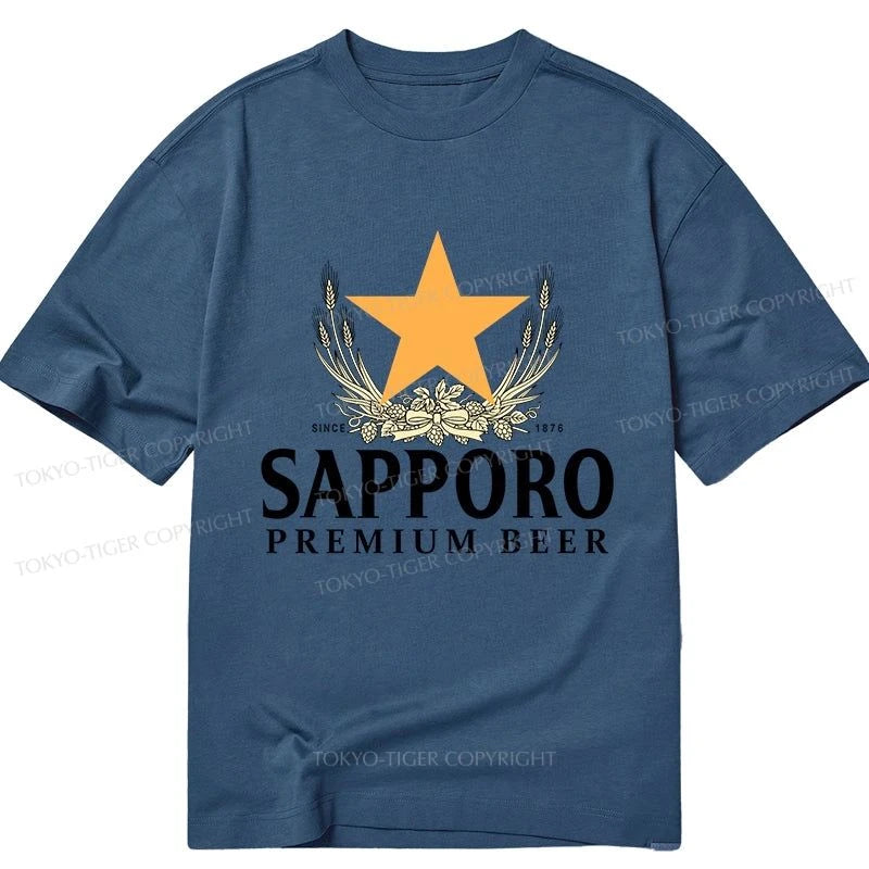 Tokyo-Tiger Sapporo Beer Logo Japanese Classic T-Shirt