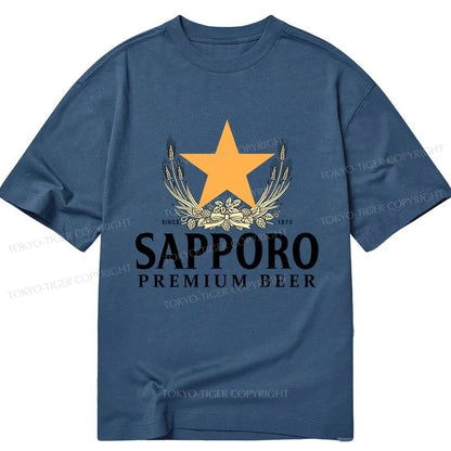 Tokyo-Tiger Sapporo Beer Logo Japanese Classic T-Shirt