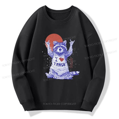 Tokyo-Tiger I love Trash Sweatshirt