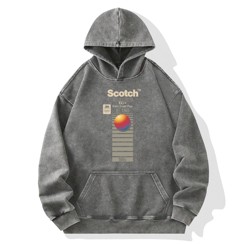 Tokyo-Tiger VHS Scotch E180 Washed Hoodie