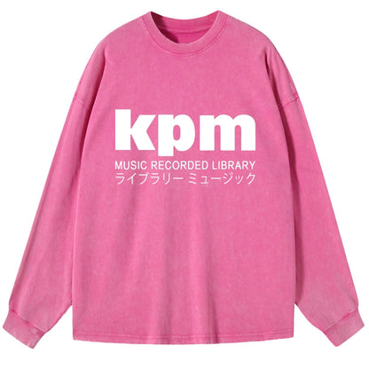 Tokyo-Tiger KPM Music Washed Long Sleeve T-Shirt