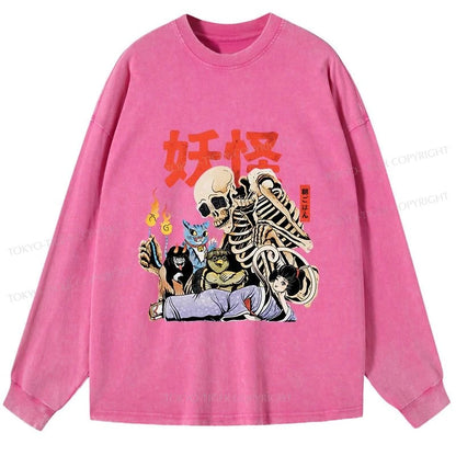 Tokyo-Tiger The Yokai Club Washed Long Sleeve T-Shirt