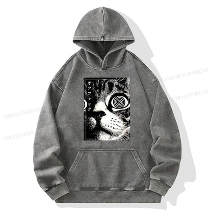 Tokyo-Tiger Scary Cat Japan Washed Hoodie