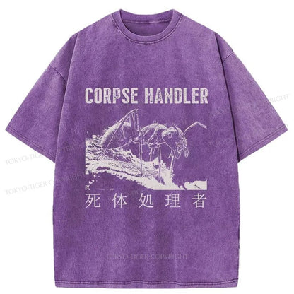 Tokyo-Tiger Corpse Disposer Ants Washed T-Shirt