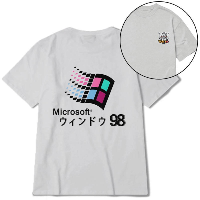 Tokyo-Tiger Microsoft Windows 98 Front Back Classic T-Shirt