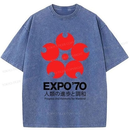 Tokyo-Tiger World Expo'70 Washed T-Shirt