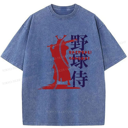 Tokyo-Tiger Baseball Samurai Washed T-Shirt