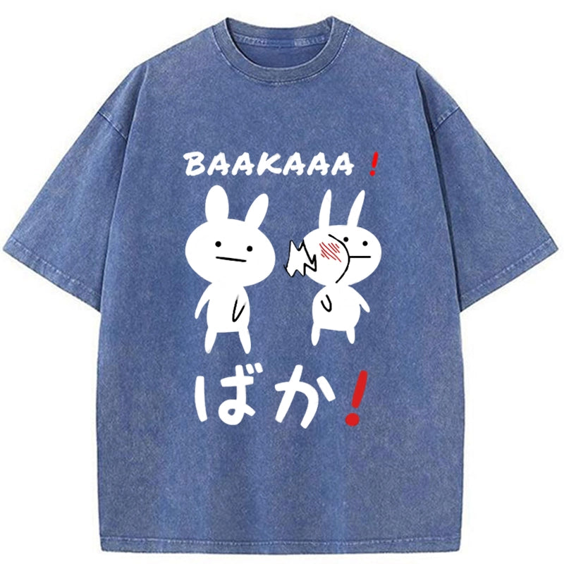 Tokyo-Tiger Anime Baka Manga Slap Washed T-Shirt