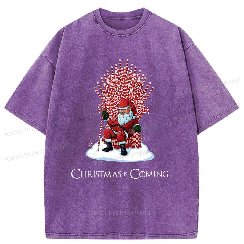 Tokyo-Tiger Games Of Christmas Washed T-Shirt